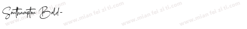 Southampton Bold字体转换